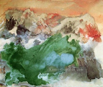  1974 - Chang dai chien mist at dawn 1974 old China ink